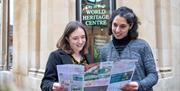 Women looking at map