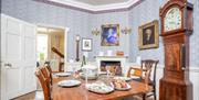 The dining room at the Herschel Museum of Astronomy, Bath