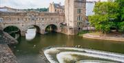 Pulteney Bridge and the river below