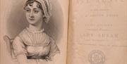 A picture of Jane Austen from the front of one of her novels.