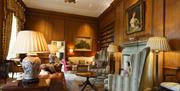 Interior of a drawing room at Lucknam Park in Colerne, near Bath