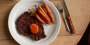 Steak and carrots