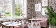 Dining room overlooking garden