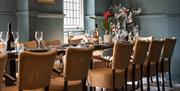 Another shot of seating and the interior, this time of a long single table