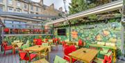 Beer garden at Bath Cider House