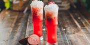 A berry colada cocktail at The Botanist Bath