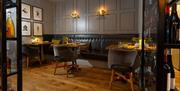Interior of the Olive Tree Restaurant in Bath, Somerset