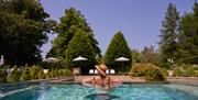 Lady in swimming pool