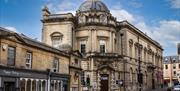 The exterior of Victoria Art Gallery in central Bath, UK.