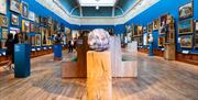Interior of the Upper Gallery at the Victoria Art Gallery in central Bath, UK.