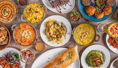 Plates of food at Sarthi