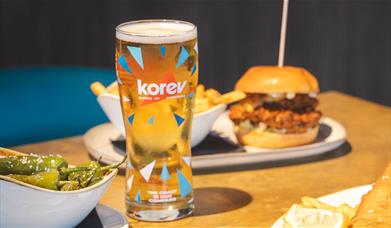 Pint of Korev at Ludo