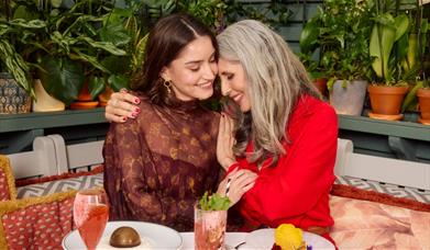 Mother and daughter at The Ivy