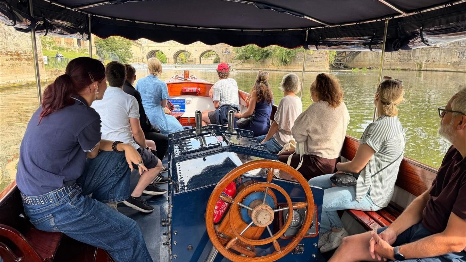 Group on boat trip