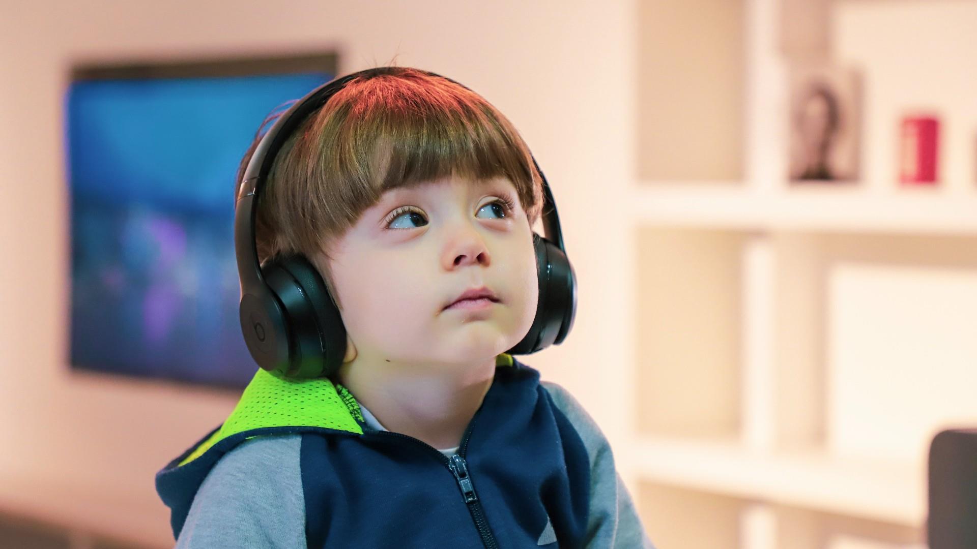 Accessible - Child in Headphones with Autism