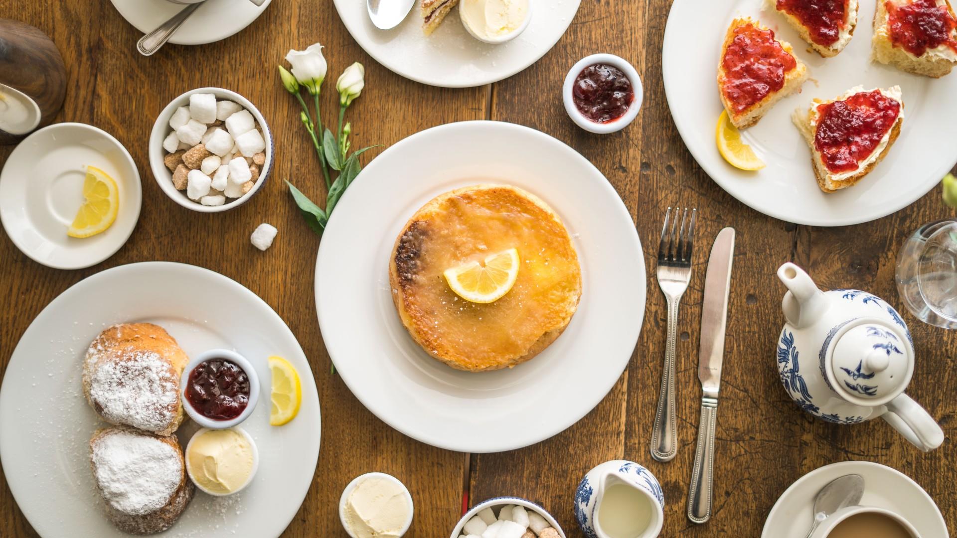 A selection of food from Sally Lunn’s Historic Eating House & Museum