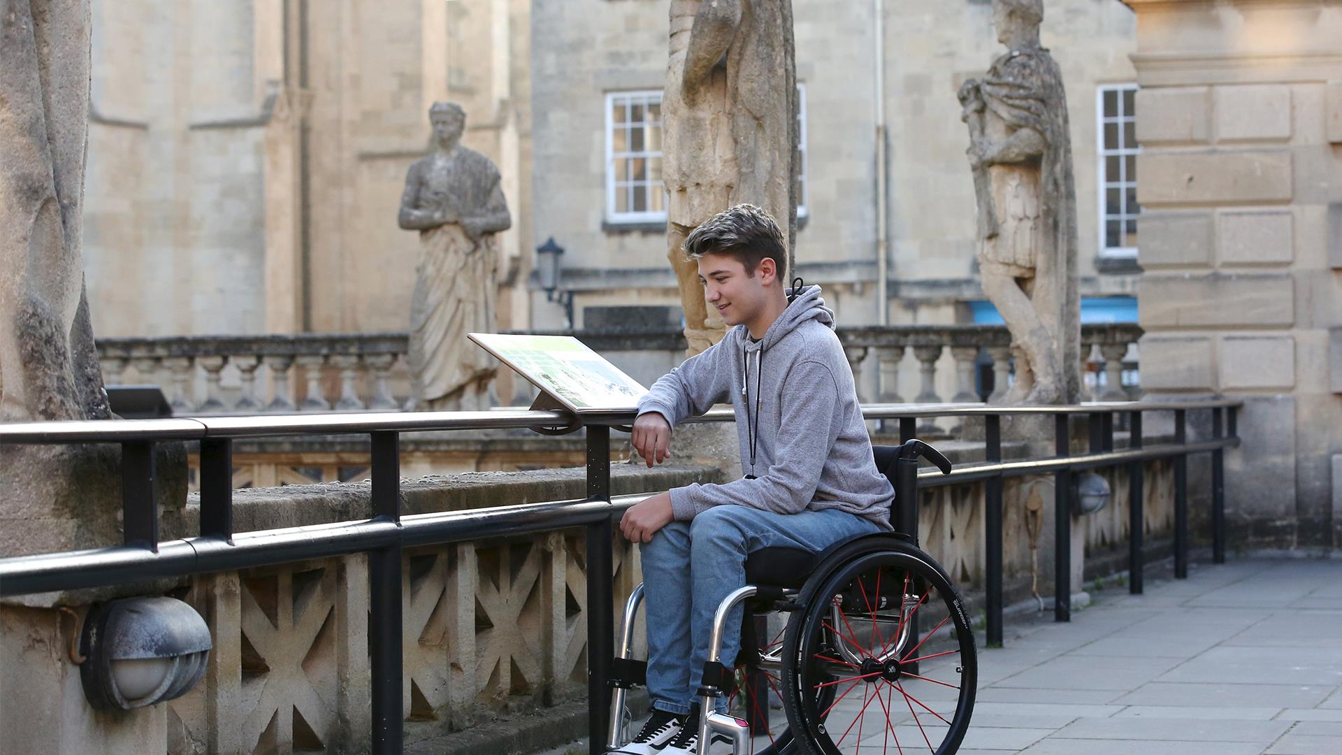 Boy at the Roman Baths