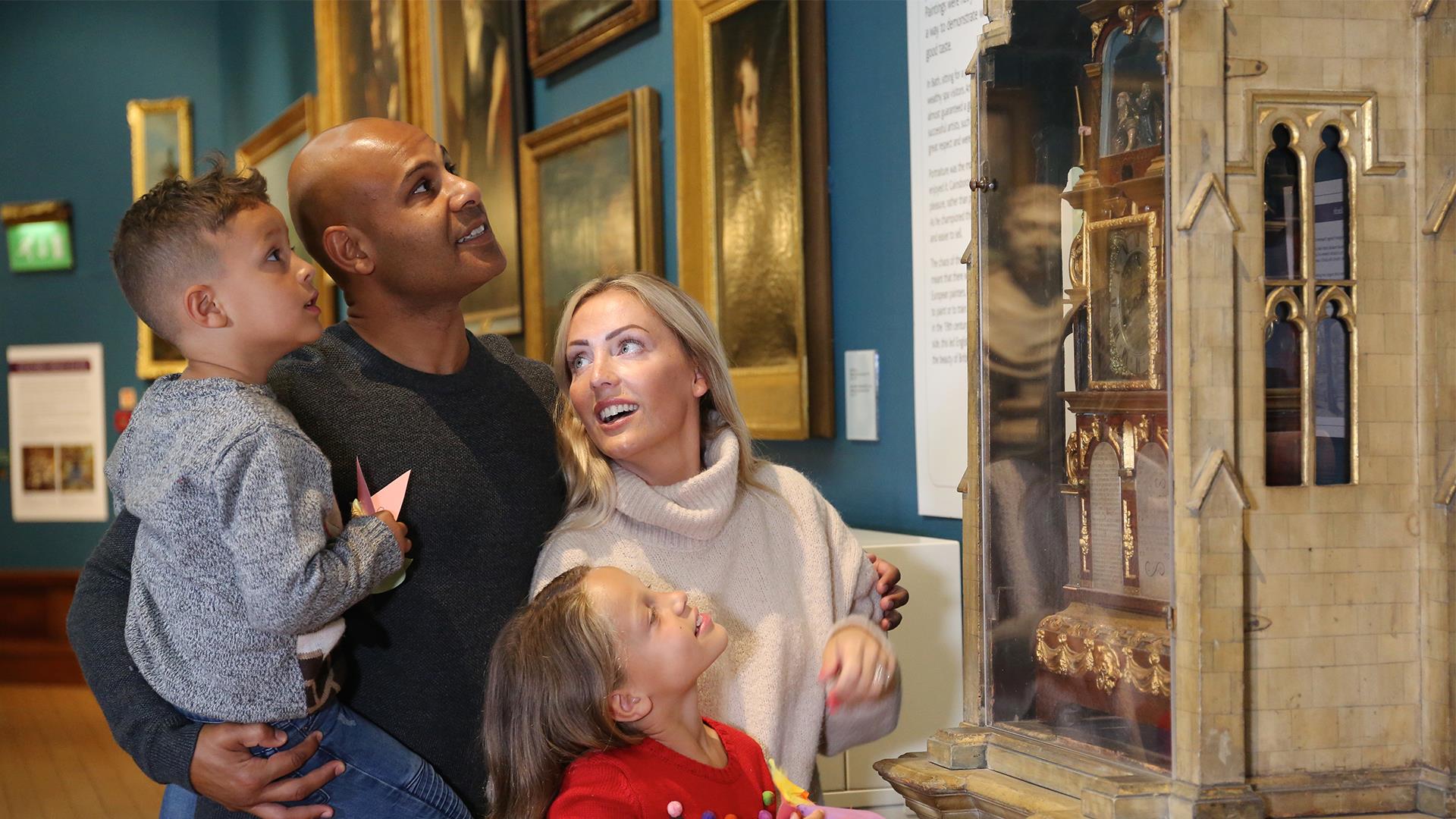 Family at Victoria Art Gallery
