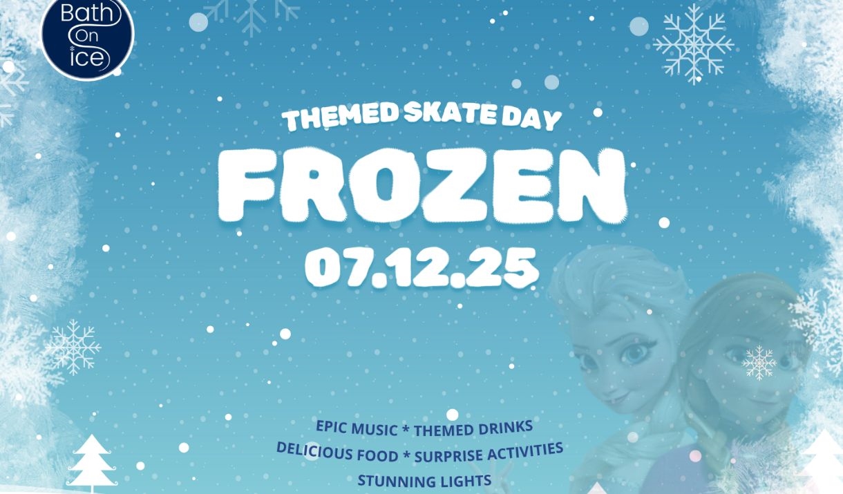 Anna and Elsa, Frozen themed skate day at Bath on ice Anna and Elsa, Frozen themed skate day at Bath on ice