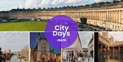 City Days - main title page in front of collage of Bath Images