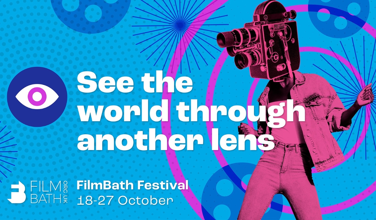 A poster advertising the FilmBath Festival 2024