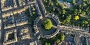 Aerial view of Bath from hot air balloon