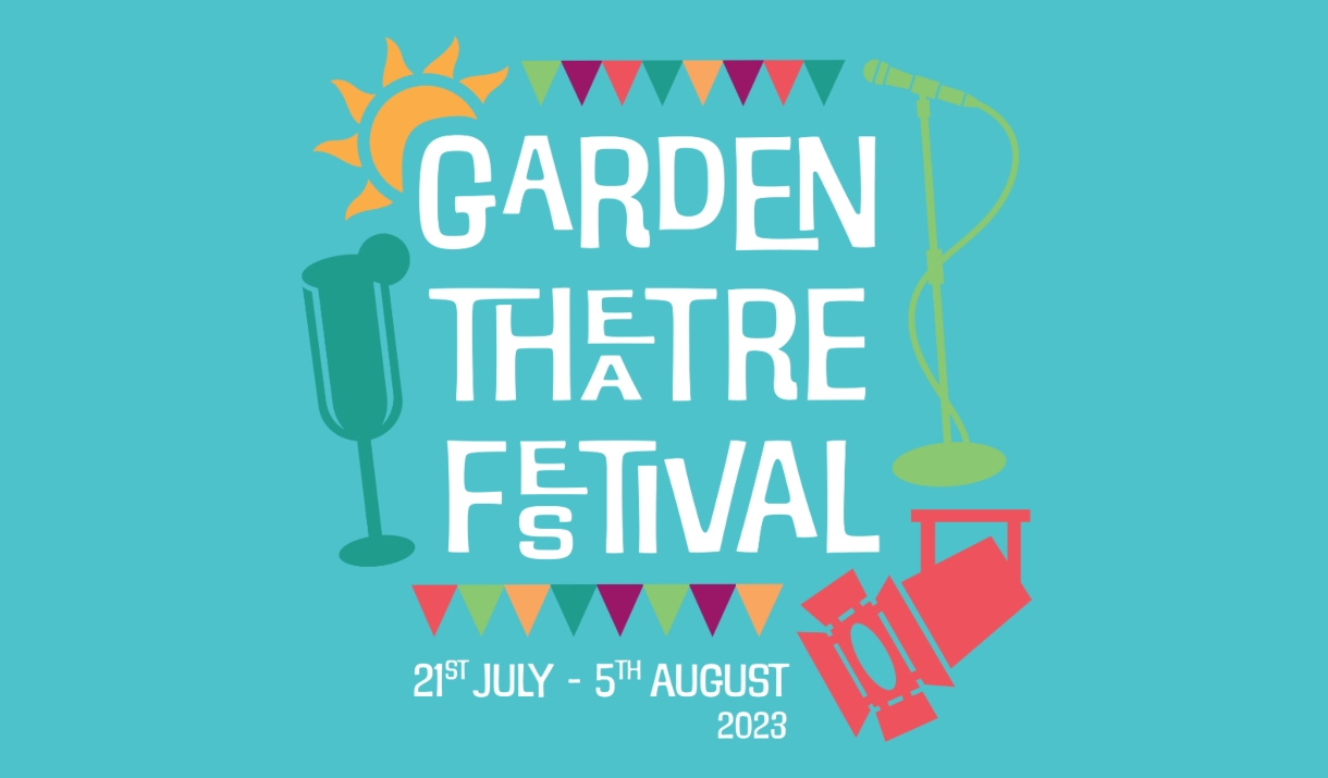 A poster for Bath's Garden Theatre Festival 2023