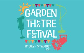 A poster for Bath's Garden Theatre Festival 2023