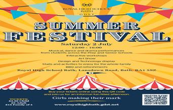 Summer Festival at Royal High School Bath poster