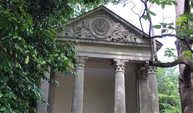 A temple in Sydney Gardens, Bath