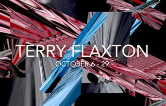 A publicity poster for Terry Flaxton at Roseberry Road Studios in Bath