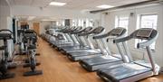 Treadmills in the gym at YMCA Bath's Health & Wellbeing Centre